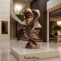 Dual Whisper | Wood Sculpture