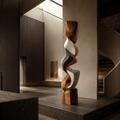 Vertical Flow | Wood Sculpture